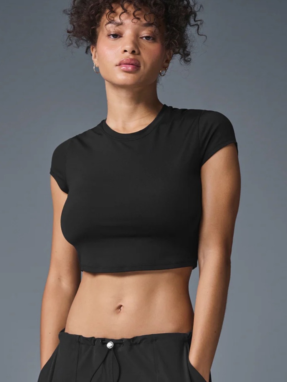 Alosoft Crop Finesse Short Sleeve tshirt